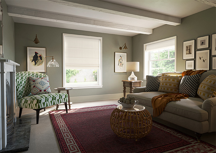 Oslo, Pearl - Roman Blind - Image 6